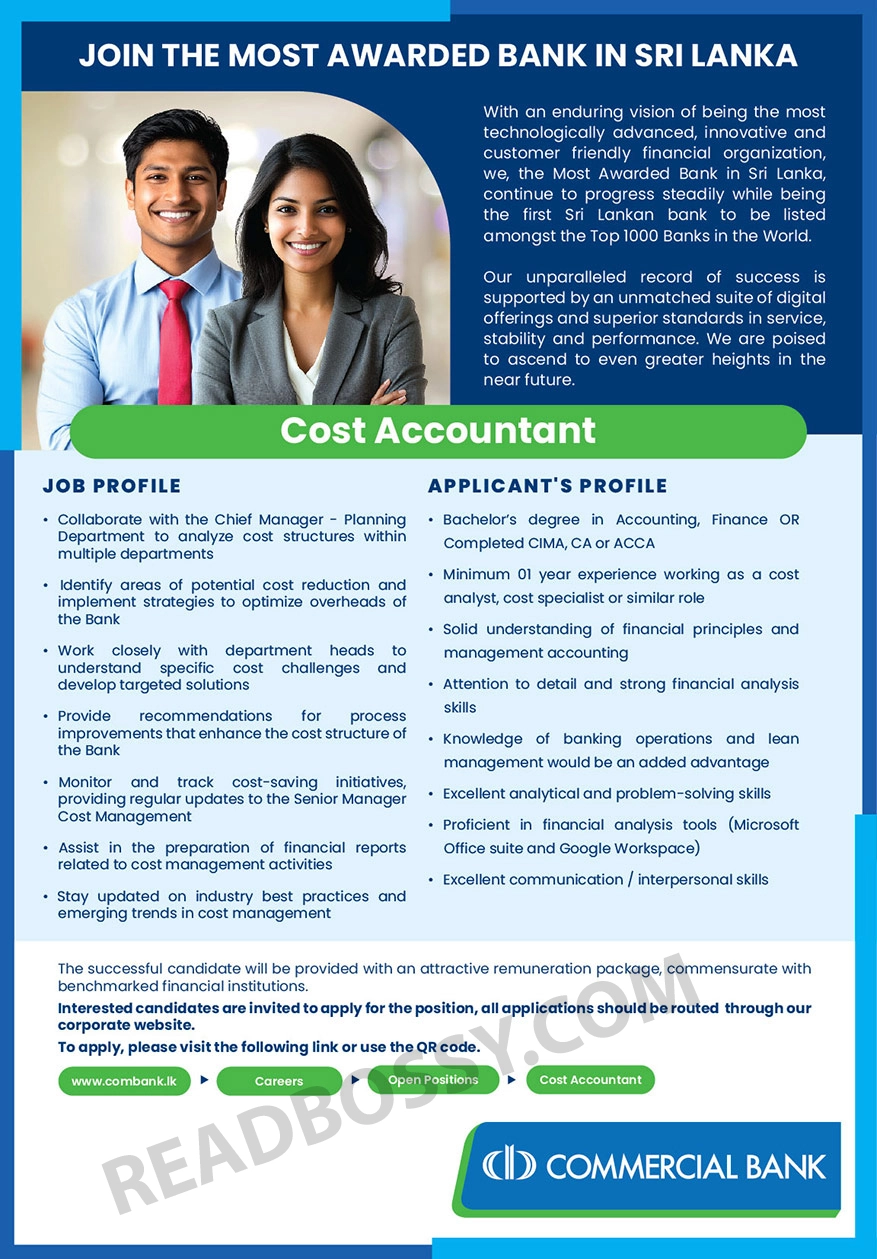 commercial bank job ad