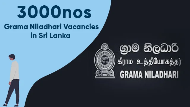 Grama Niladhari Vacancies in Sri Lanka