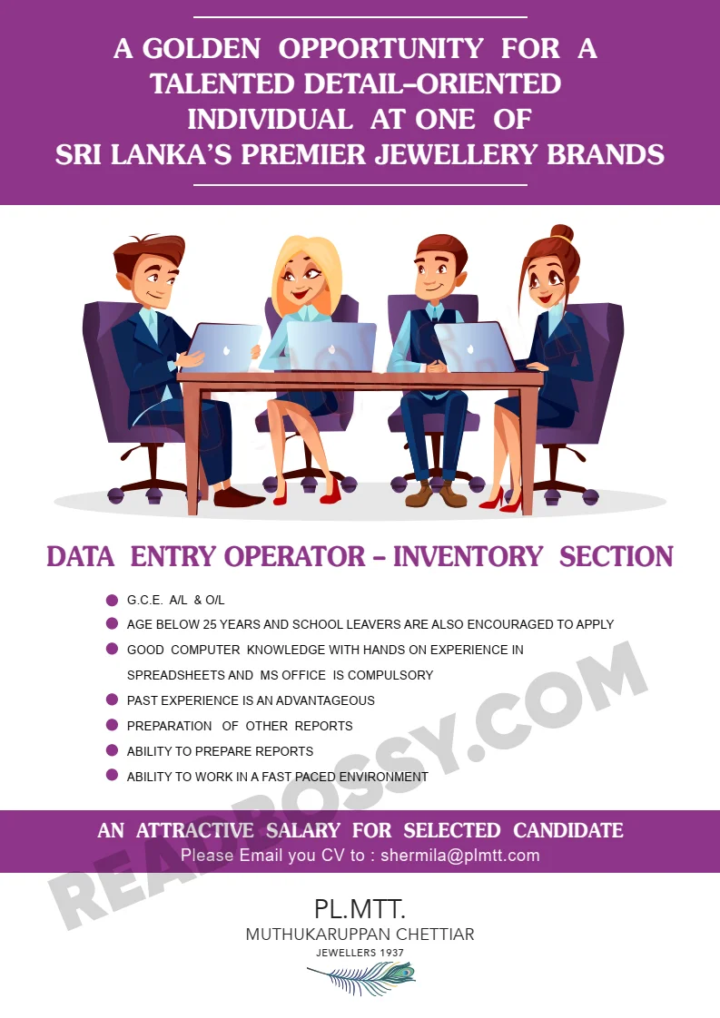 Data Entry jobs advertisement