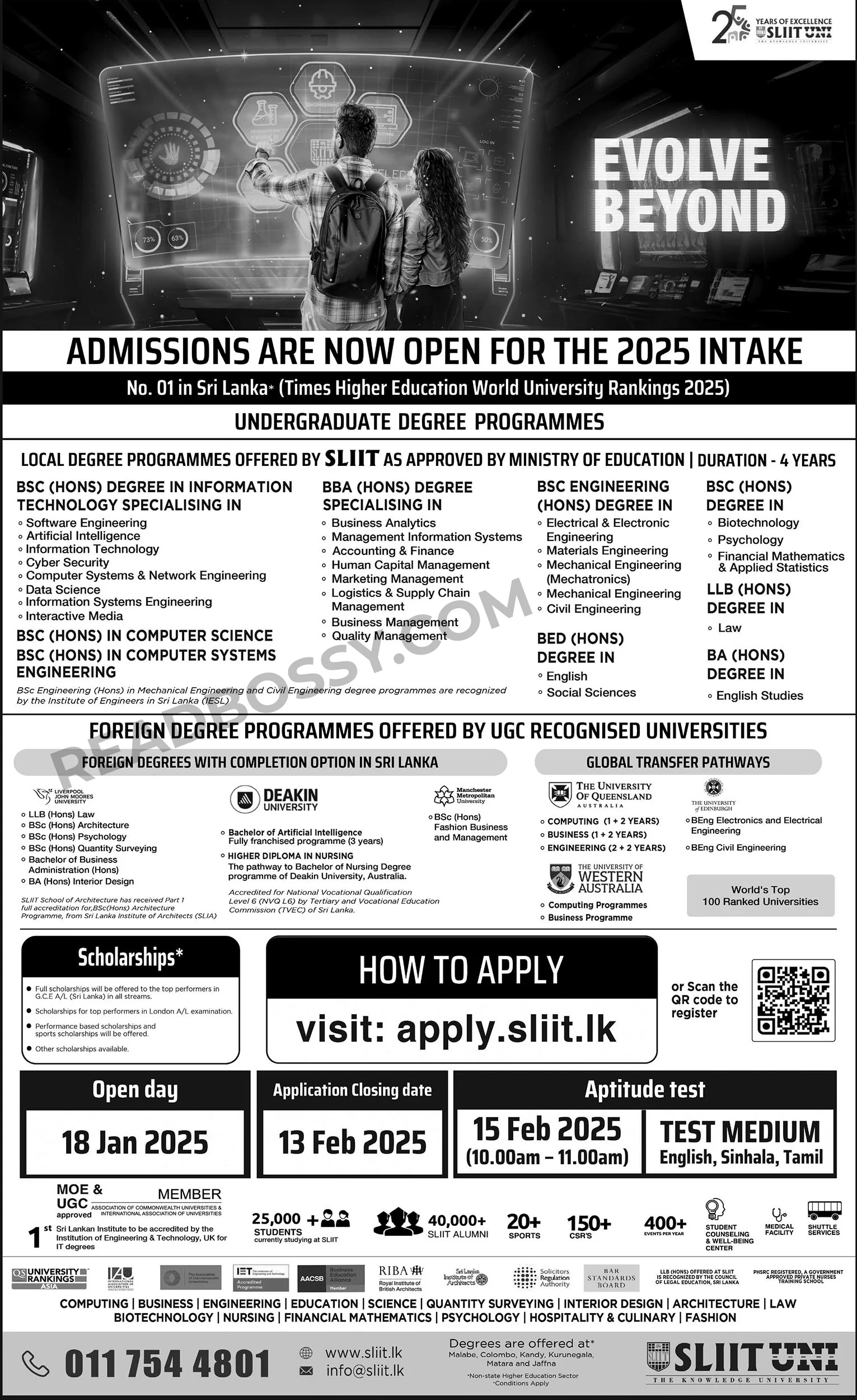 SLIIT-Intake-2025-for-Degree-Programmes-AD