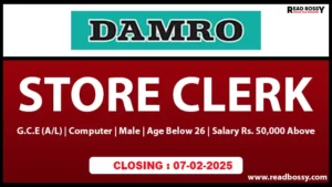 Damro Job Vacancies 2025 - Store Clerks