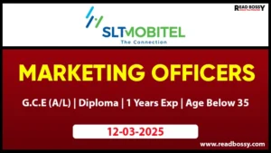 Sri Lanka Telecom Job Vacancies 2025 - Marketing Officers