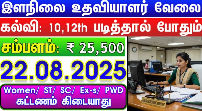 Tamil Nadu Govt Jobs 2025 Arasuvelai 2025 Tamil Nadu Arasu Velai Vaippu 2025 Jobs Today Tamil TN Govt Jobs 2025 TN Govt Jobs 2025 Tamil TN Jobs Jobs Tamila Jobs 2025